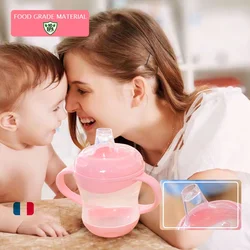 Over 6 months baby duckbill drip-proof water cup 160ml with lid and handle children's drinking cup, sealed leak-proof