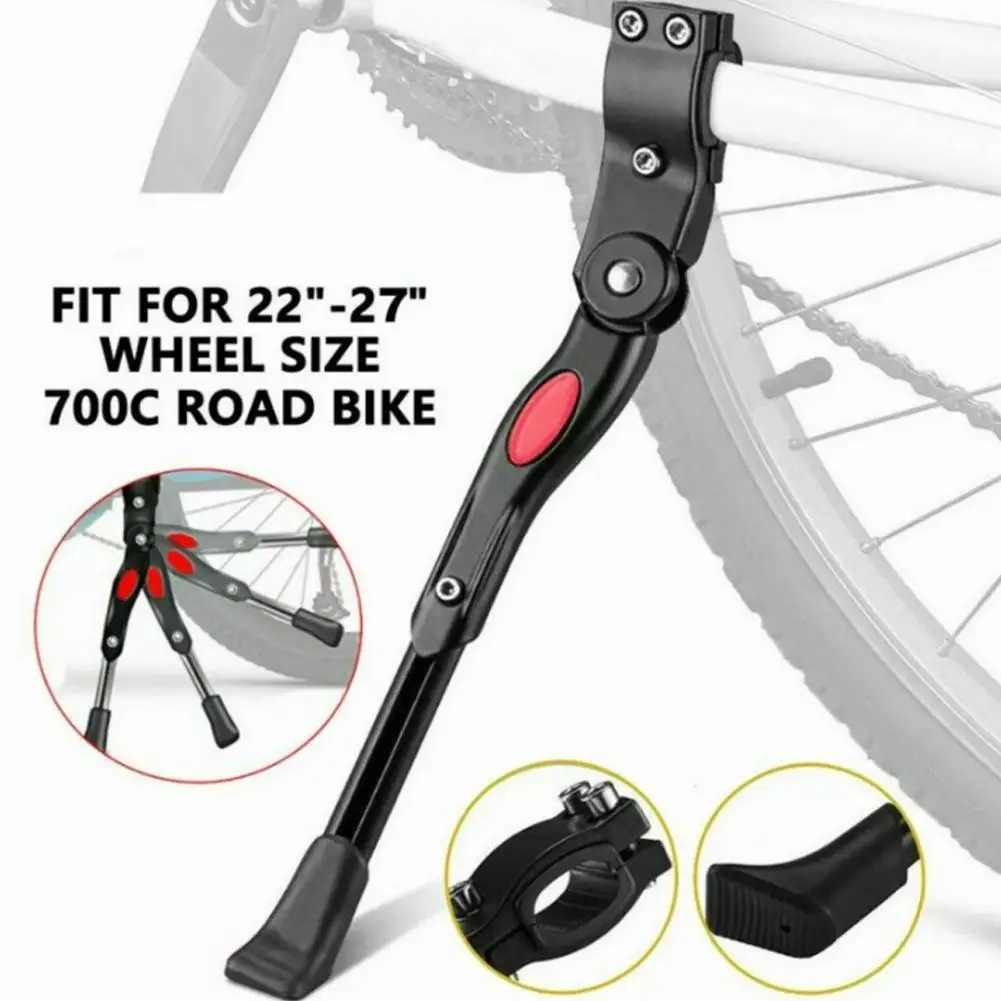 MTB Road Bicycle Kick Stand Aluminum Kickstand 24/26/27.5/29/700C Adjustable Mountain Bike Support Side Rear Parkingrack