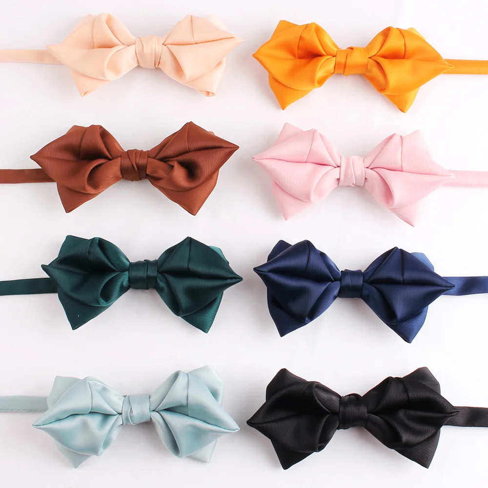 Groom Wedding Bow tie Casual Bow ties For Men Women Adult Bow Ties Male Solid Color Bow knot Party Bowties