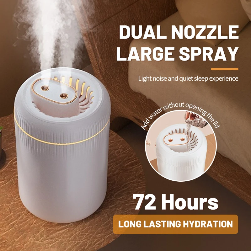 3.5L Large Capacity Humidifier Household Fog Amount USB Car Aroma Machine Office Air Atomizer