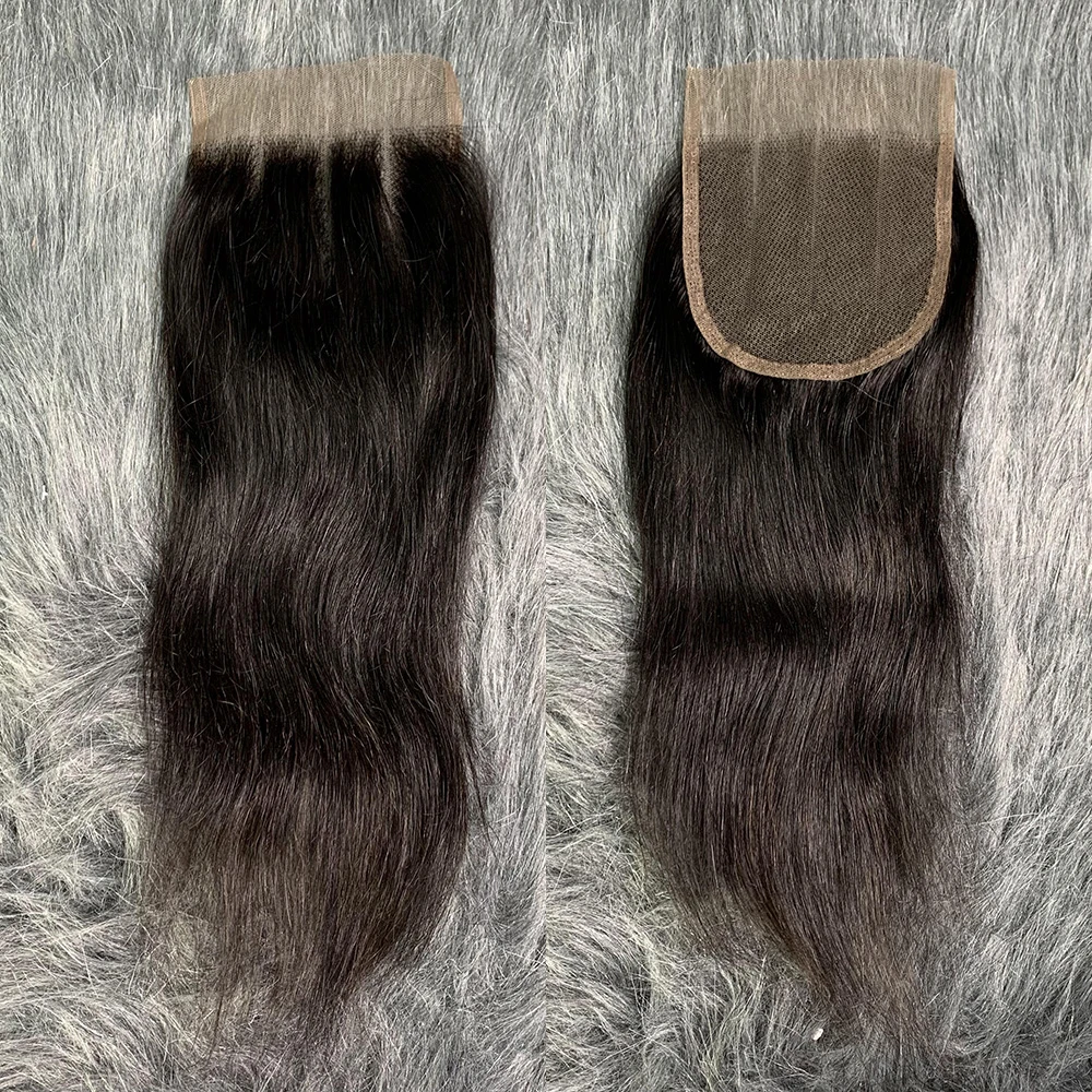 Straight Hair Transparent Lace Front Closure Only Cheap SDD Lace Closure Virgin Braizlian Human Hair Three Part 4x4 Lace Closure