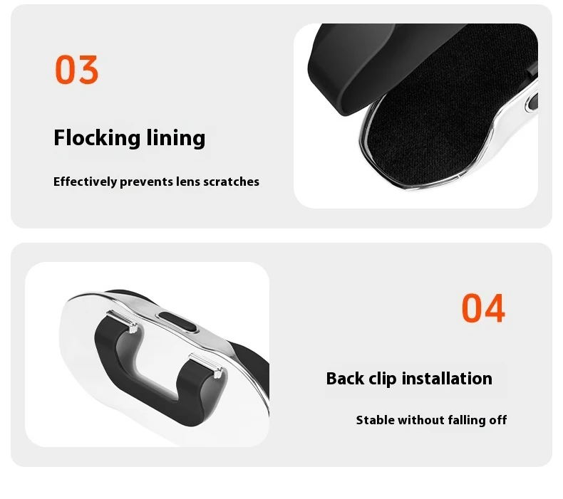 Tragbare Auto-Sonnenbrillenhalterung für Geely Galaxy EX2 EX5 EX5EM-i 2025 2026, Etui Brillenhalter Clip Box Auto-Brillenhalter – Detail 12