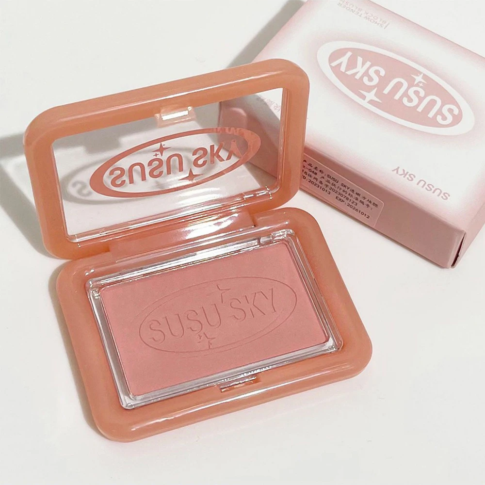 1/2/3PCS Shimmer Blush Student Block Super Translucent Blush Square Blush Gesichts-Make-up Essential Natural Blush Verbessert den Hautton