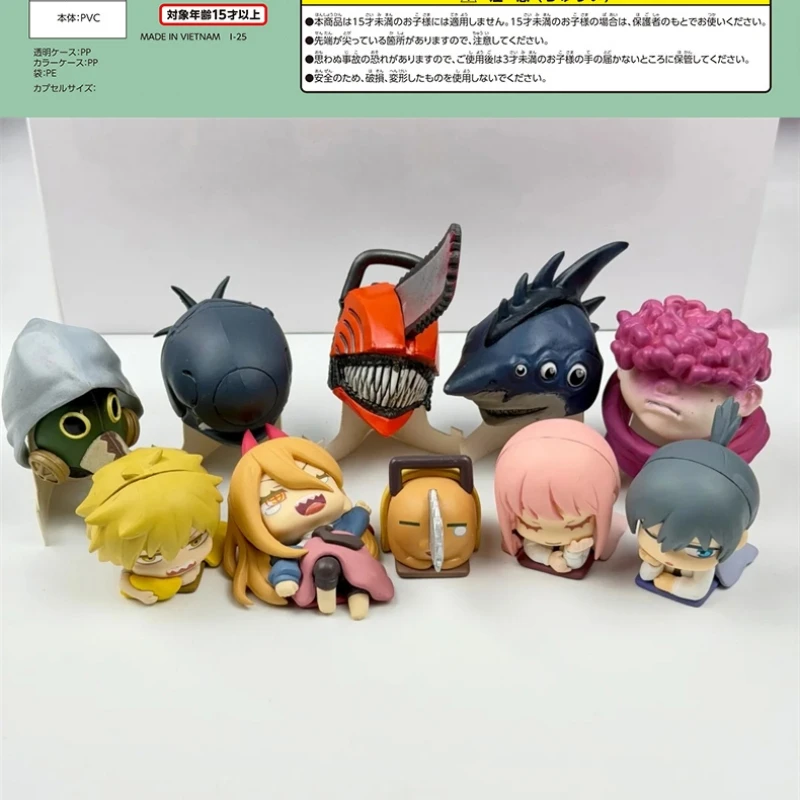 Nueva motosierra hombre serie Sleep nuevo Color Chibi Gashapon-Pochita, Makima, Denji, Aki Hayakawa, figura de poder Mdoel juguete para regalo