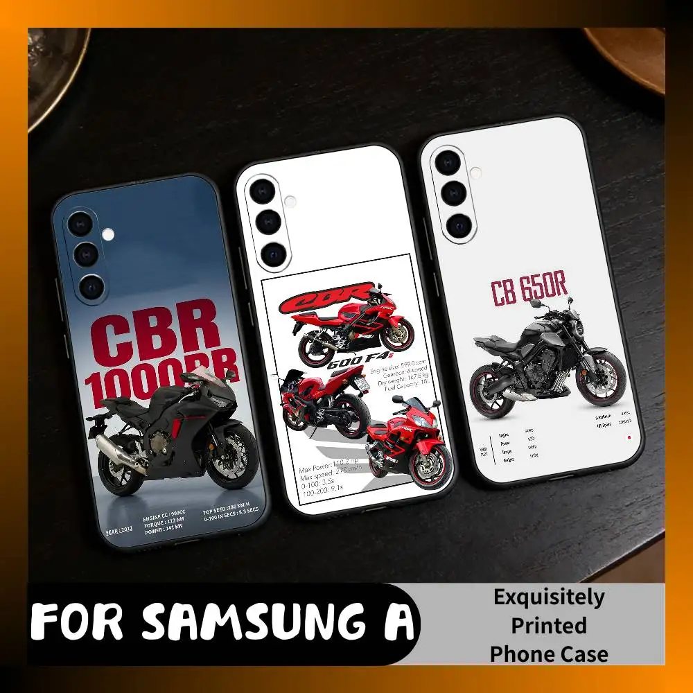 Hon-Fireblade Motor CBR1000-RR Bike Theme  Phone Case For Samsung Galaxy A73,A72,A71,A70,A52,A51 Others Soft Black Cover