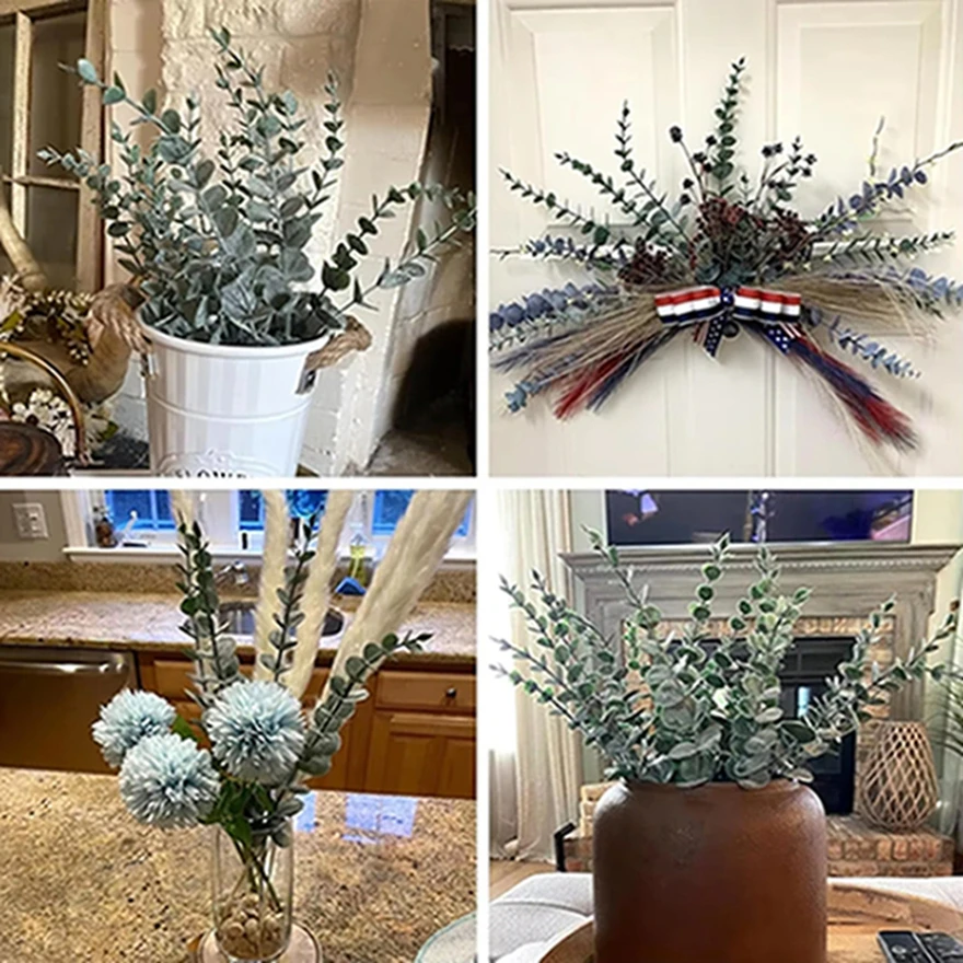 

Artificial Flowers Fake Plants Green Combination Bridal Bouquet Valentine Wedding Home Room Garden Table Outdoor Diy Decor Gifts