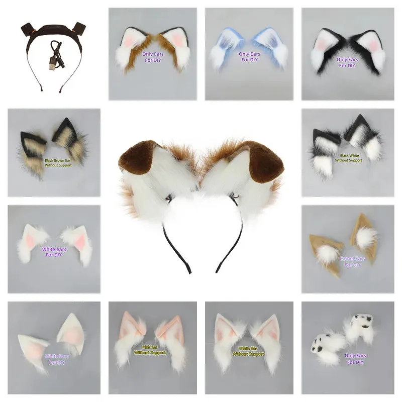 

DIY Electric Hairband Moving Ears Girl Birthday Gift Rabbit Cat Cosplay Props Carnival Halloween Club Masquerade Party Headwear