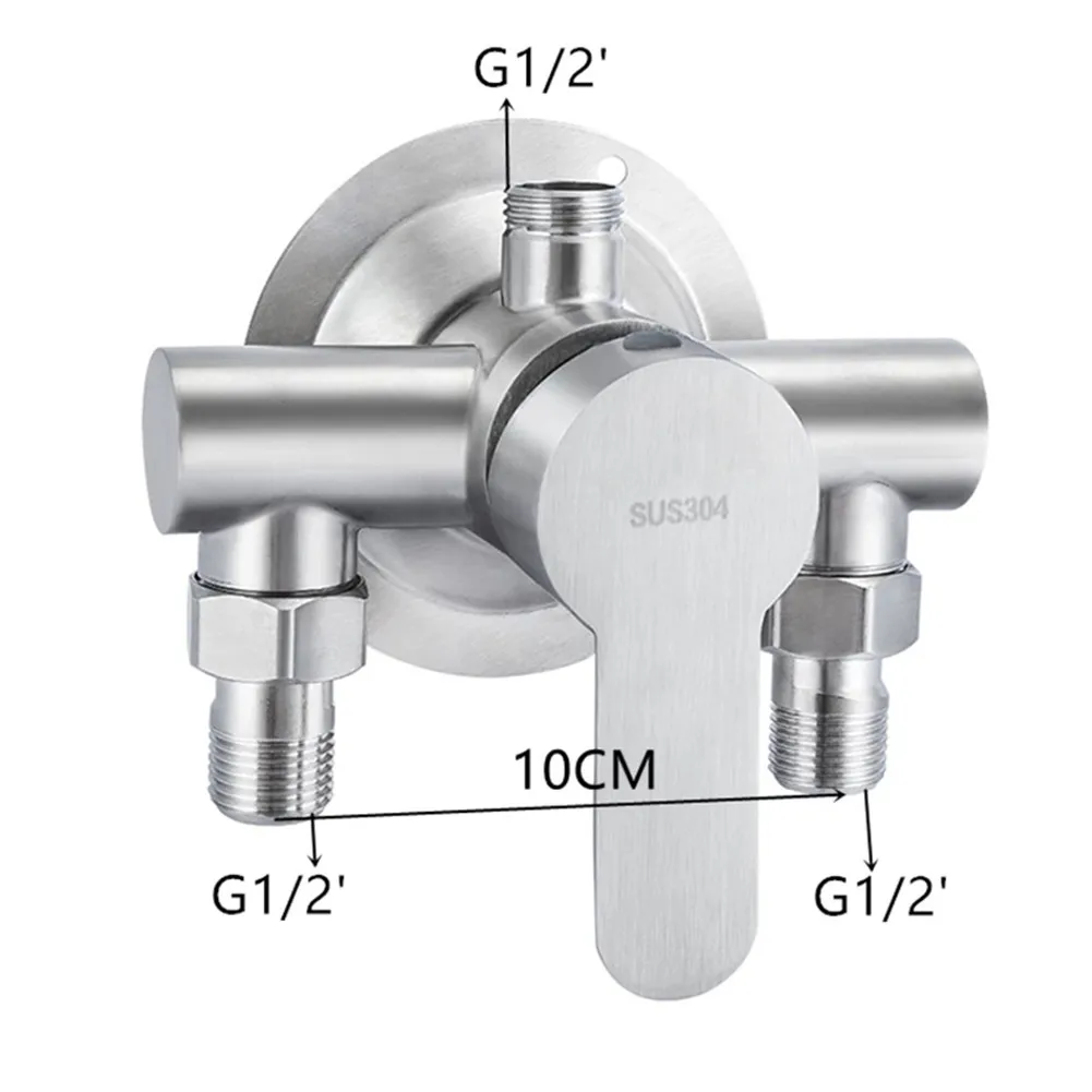 Shower Faucet Mixing Valve Hot And Cold Water Mixer Tap Wall Mounted Bathroom Shower Faucet Bathtubs Mixer Water Tap