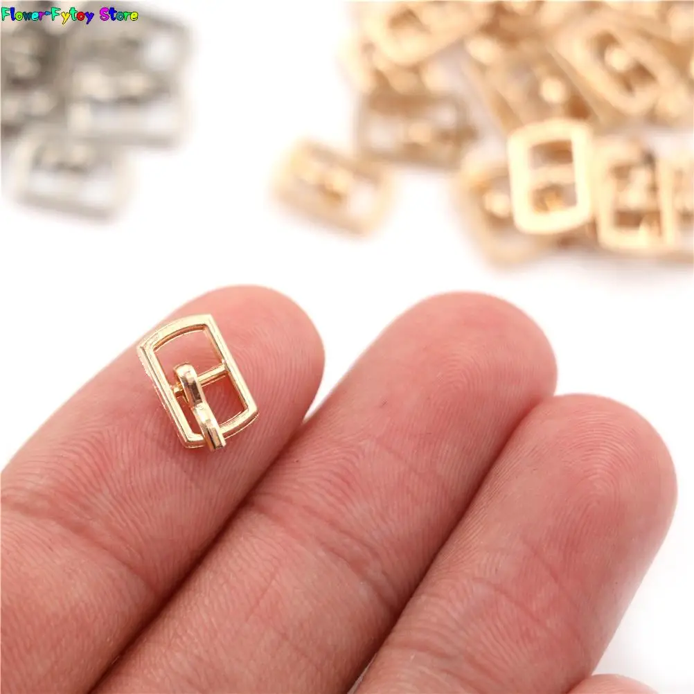 10PCS DIY Patchwork Buckle Handmade Sewing Mini Buckle For Dolls Clothing Adjustable Accessories 4.5mm