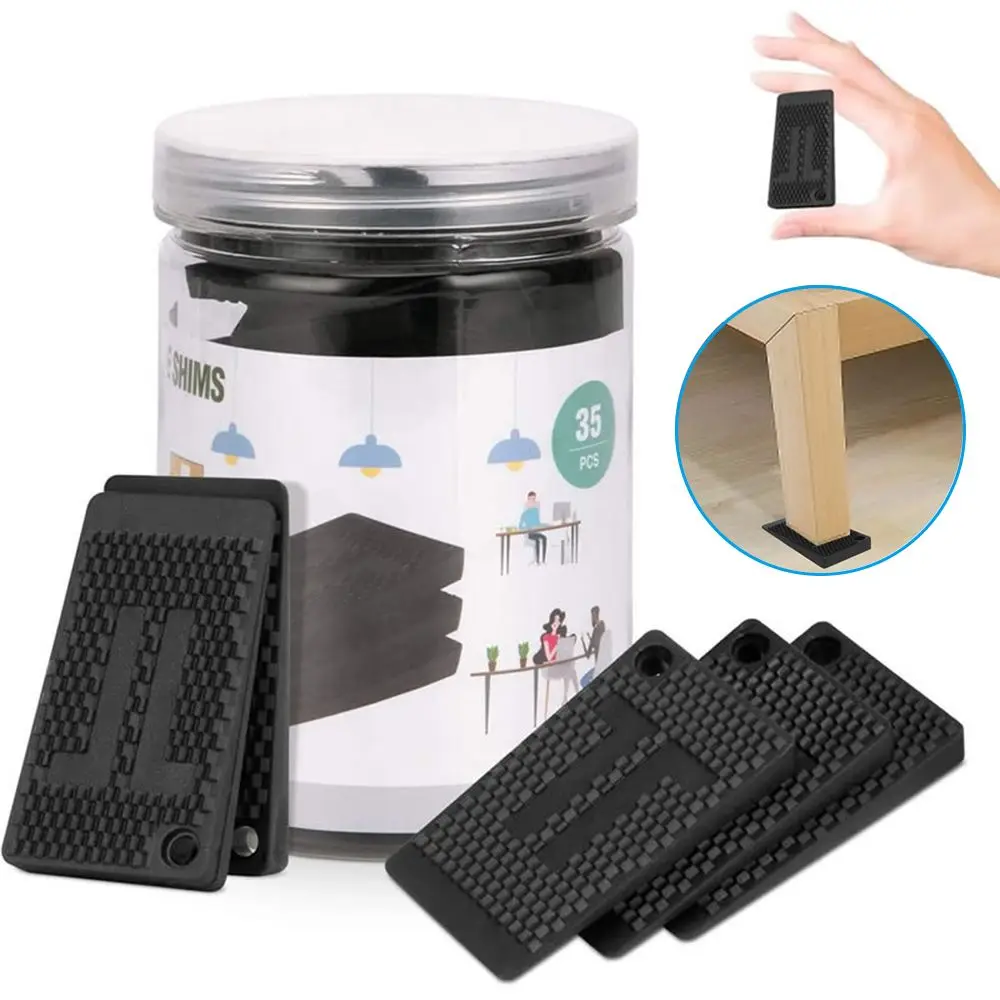 10/20/35PCS Anti Slip Furniture Pads Table Shims Stopper Adjustable Refrigerator Sofa Stand Anti Vibration Washer Pad Stabilizer