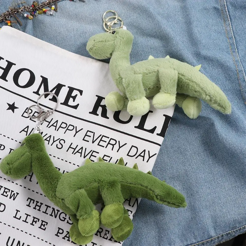 Long Neck Dinosaur Long Neck Dinosaur Plush Doll Green keychain Small Dinosaur Plush Keychain Cartoon Anime Plush Toy