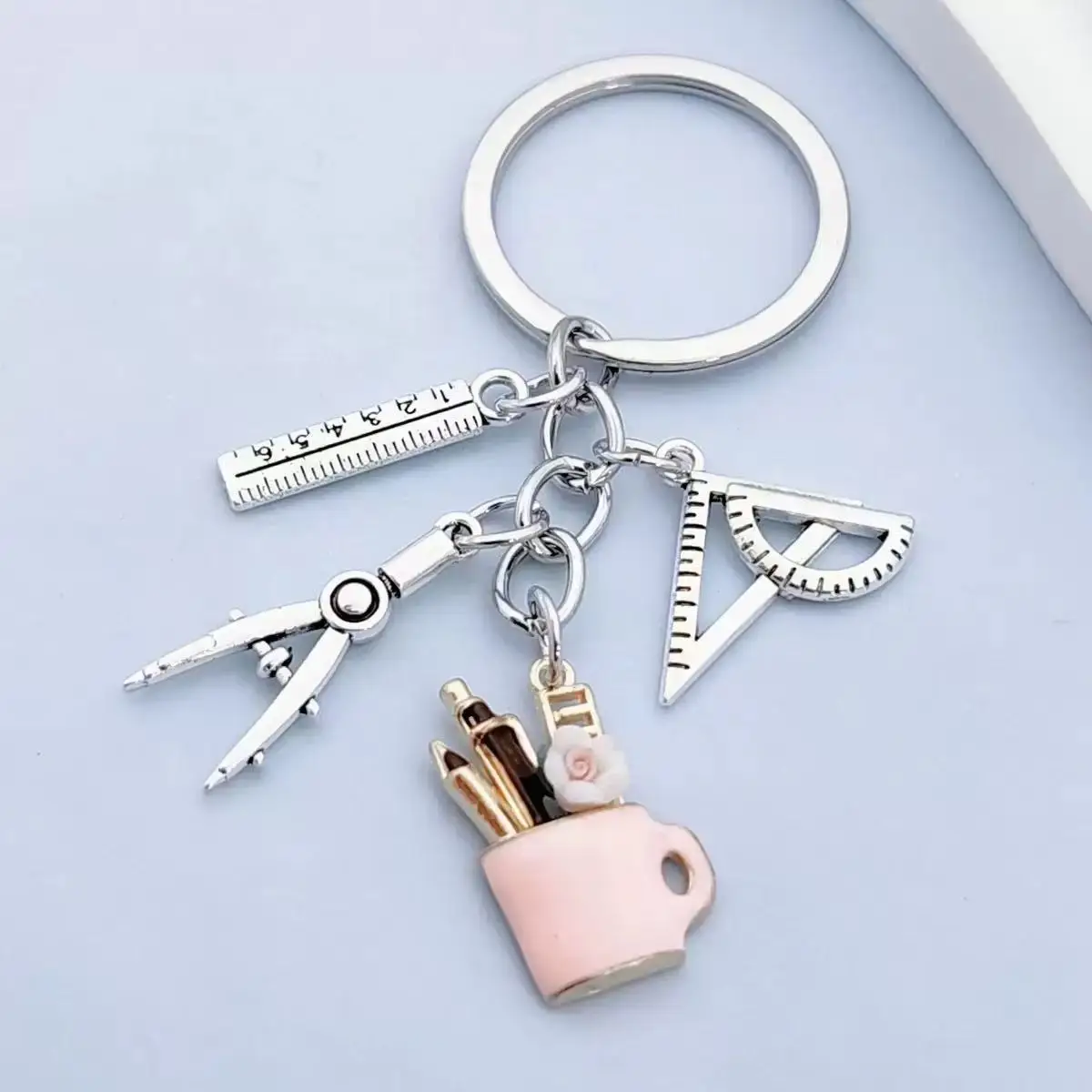 Compass, Ruler, Pen Holder, Triangle Ruler, Student Stationery, Creative DIY, Teacher's Day Accessories