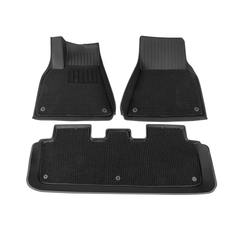 

For Tesla Model Y 3 Duty Floor Mats Left Rudder LHD Liners All-Weather Anti-Slip Waterproof 5 Seat Heavy 2021 to 2023