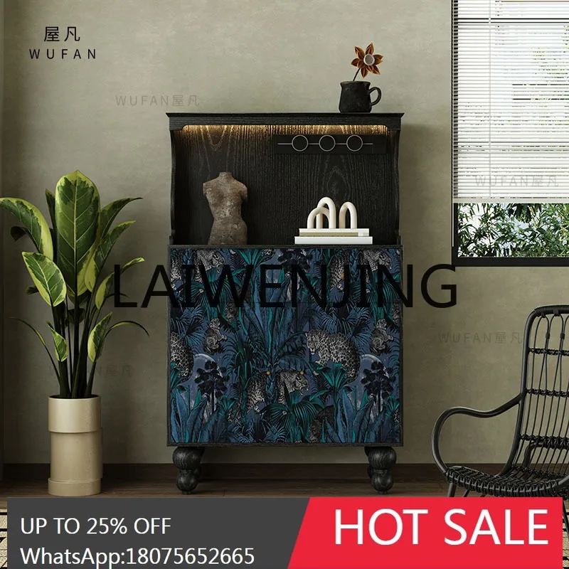 RWJ Multi-Functional Floor-Standing Decorations Storage Integrated Tea Cabinet