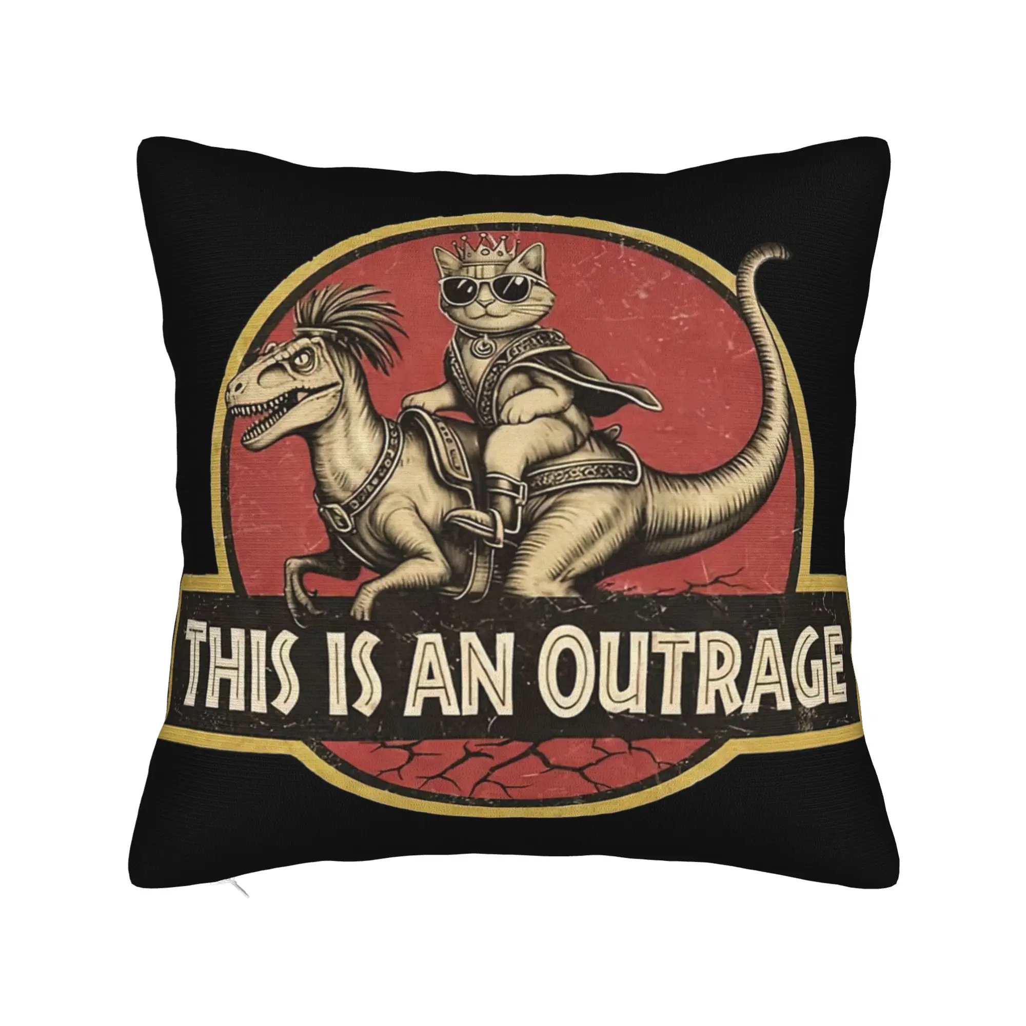 This Is An Outrage Princess Donut Cat  Pillowcases Merch Printed Cushion Cover Decor  Pillow Case Cover Sofa Multi Size