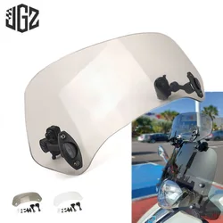 Motorcycle Acrylic Extension Windscreen Clamp-On Windshield For Piaggio Gilera SP50 VX SC 125 ST VXR 200 Nexus 250 300 500 GP800