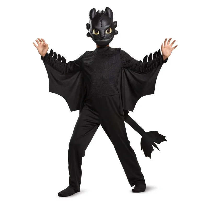 New Kids Animal Carnival How to Make Your Dragon Toothless Cosplay Clothing Mask Kigurumi Anime Jumpsuit Birthday Party costume