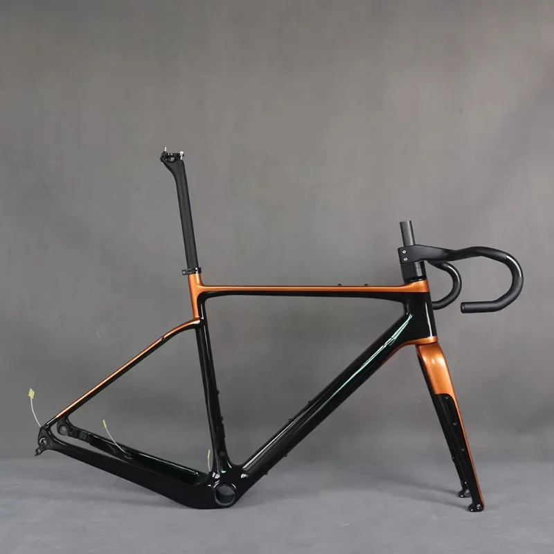 

NEW Carbon Frame Inner Cable Superlight Gravel Bike Frameset Bicycle Di2 Frame Cyclocrossy Bike 700x45c Gravel Frame GR044