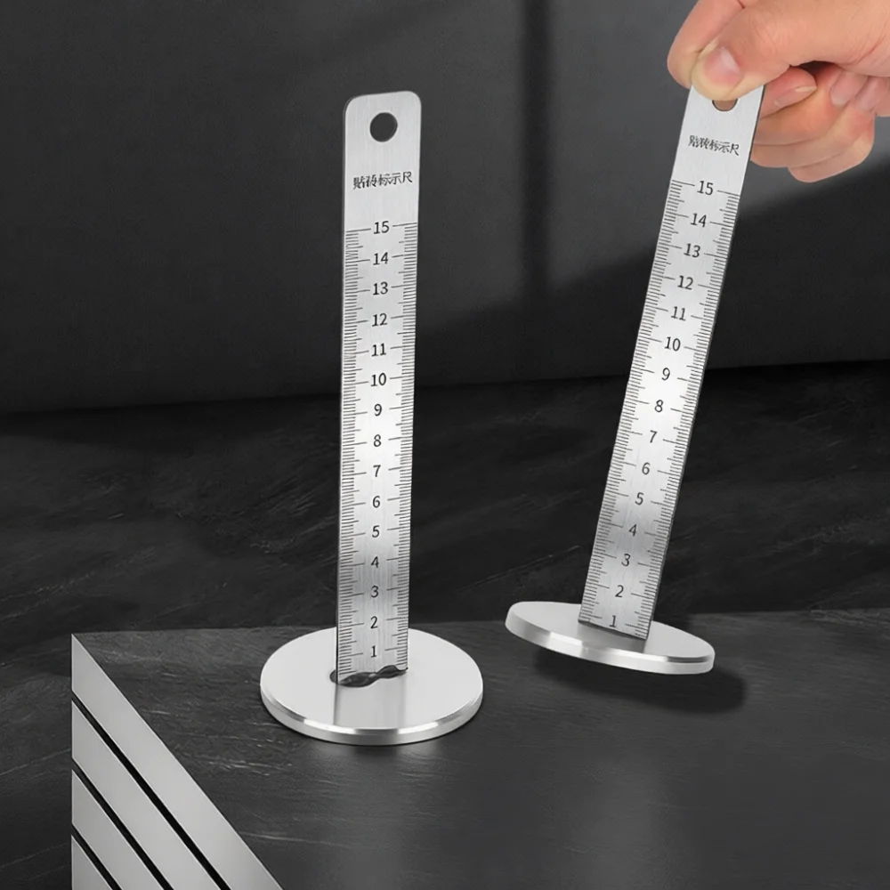 Thickened Stainless Steel Magnetic Leveler Gauge Tile Accurate Measuring Tool For Flooring Masonry Construction Projects