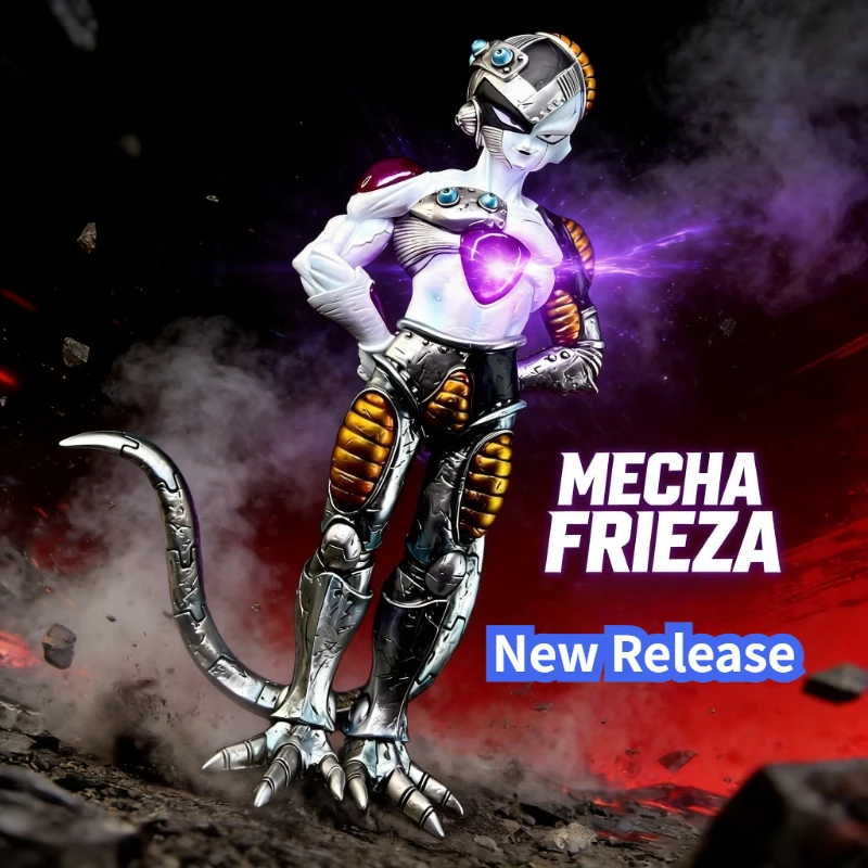 

22cm/8.66inch Dragon Ball Frieza Figure Mecha Frieza PVC Anime Action Figure New In Stock Dragon Ball Z Toy Model Gift for Fans