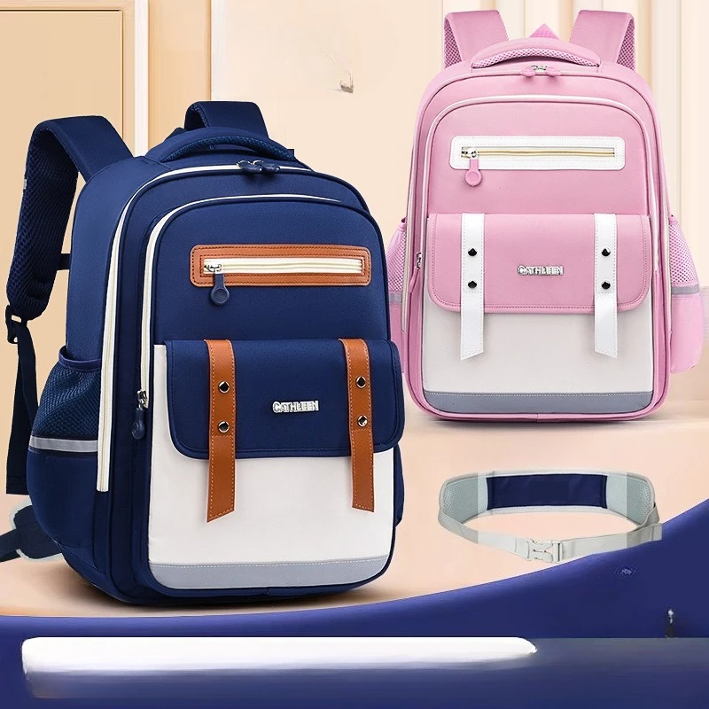 

Kids Cloud Backpack School Bag Lightweight Breathable Large Capacity Ergonomic Boys Girls Primary Students Bookbag Rucksack