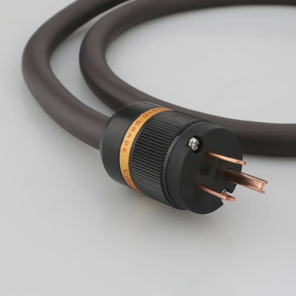 

Viborg VP1606 OFC RISR Square 6mm US HiFi Power Cable with Pure Copper Power Plug Audiophile Quality
