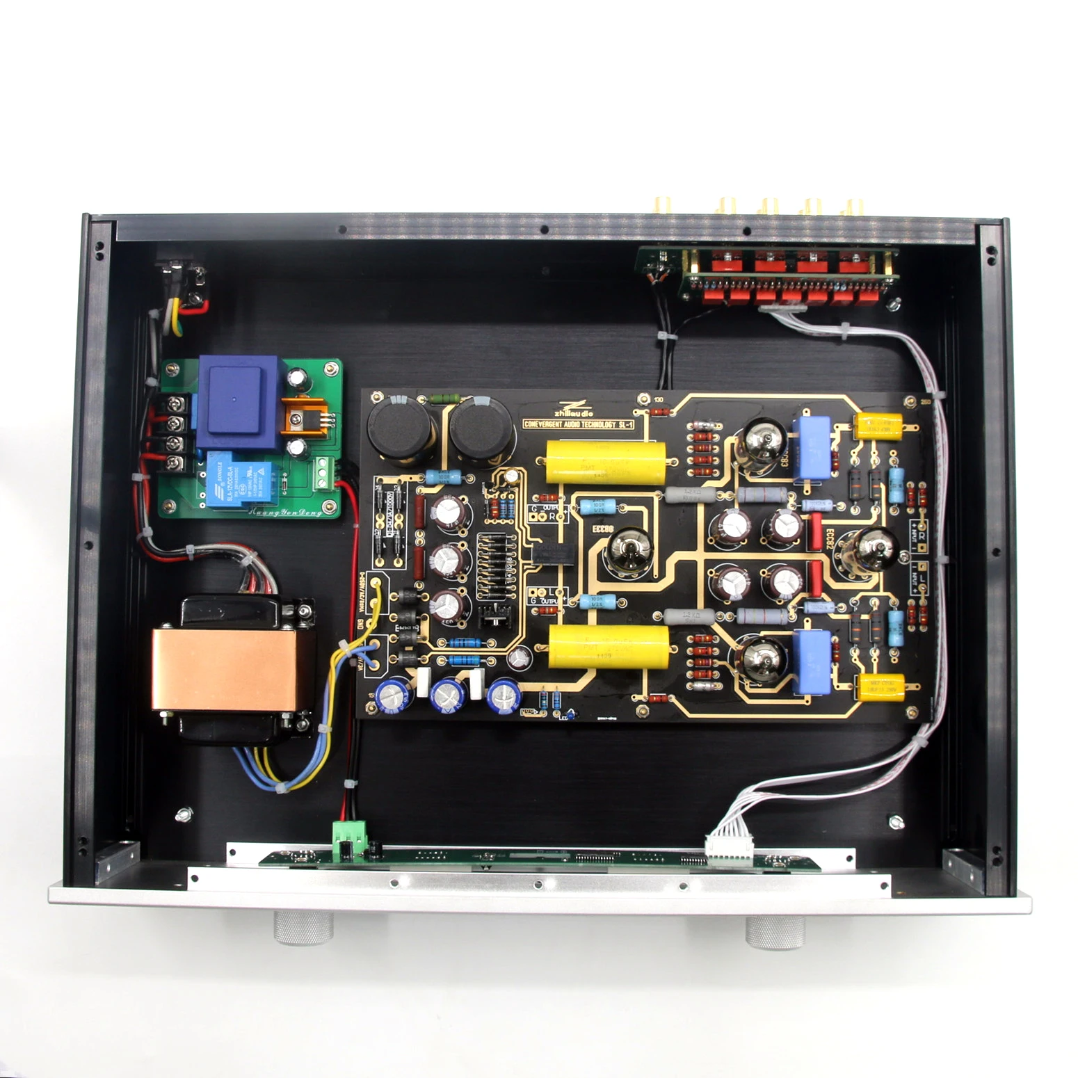 HiFi Remote Control Tube Preamp Stereo Preamplifier Base On CAT SL-1 Circuit With 4 Ways Input