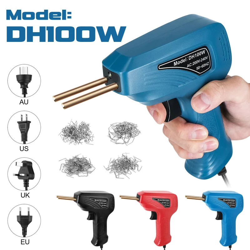 New Welding Repair Machine  Stapler Car Bumper Welder Kit with Hot Staples Handheld Plastic Crack Repair  Tool