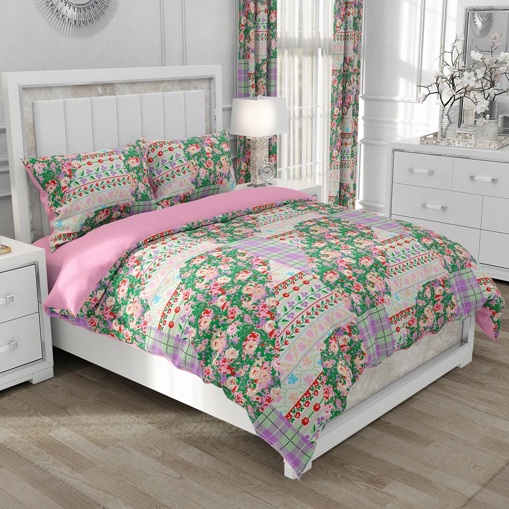 Set biancheria da letto in lino nordico set copripiumino King/Euro/240x220 Set letto copripiumino coperta/trapunta per biancheria da letto domestica