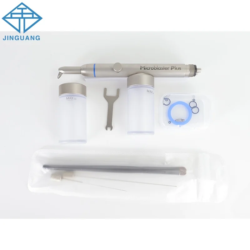 

Dental Aluminum Oxide Micro Blaster Internal Water Spray Microetcher Sandblasting Alumina Gun with Cooling Air Abrasion Polisher