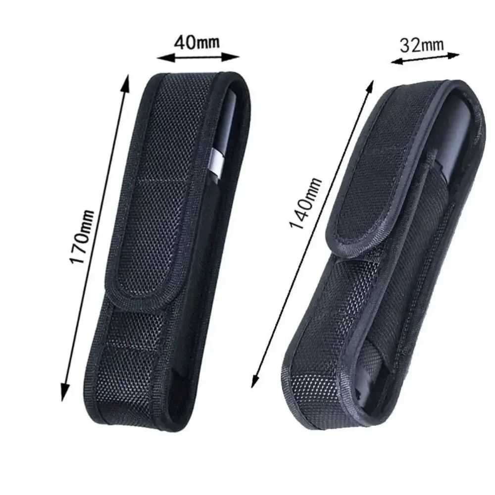 المحمولة النايلون مصباح يدوي حقيبة سوداء قابل للتعديل LED الشعلة الحافظة الخصر حقيبة الصيد