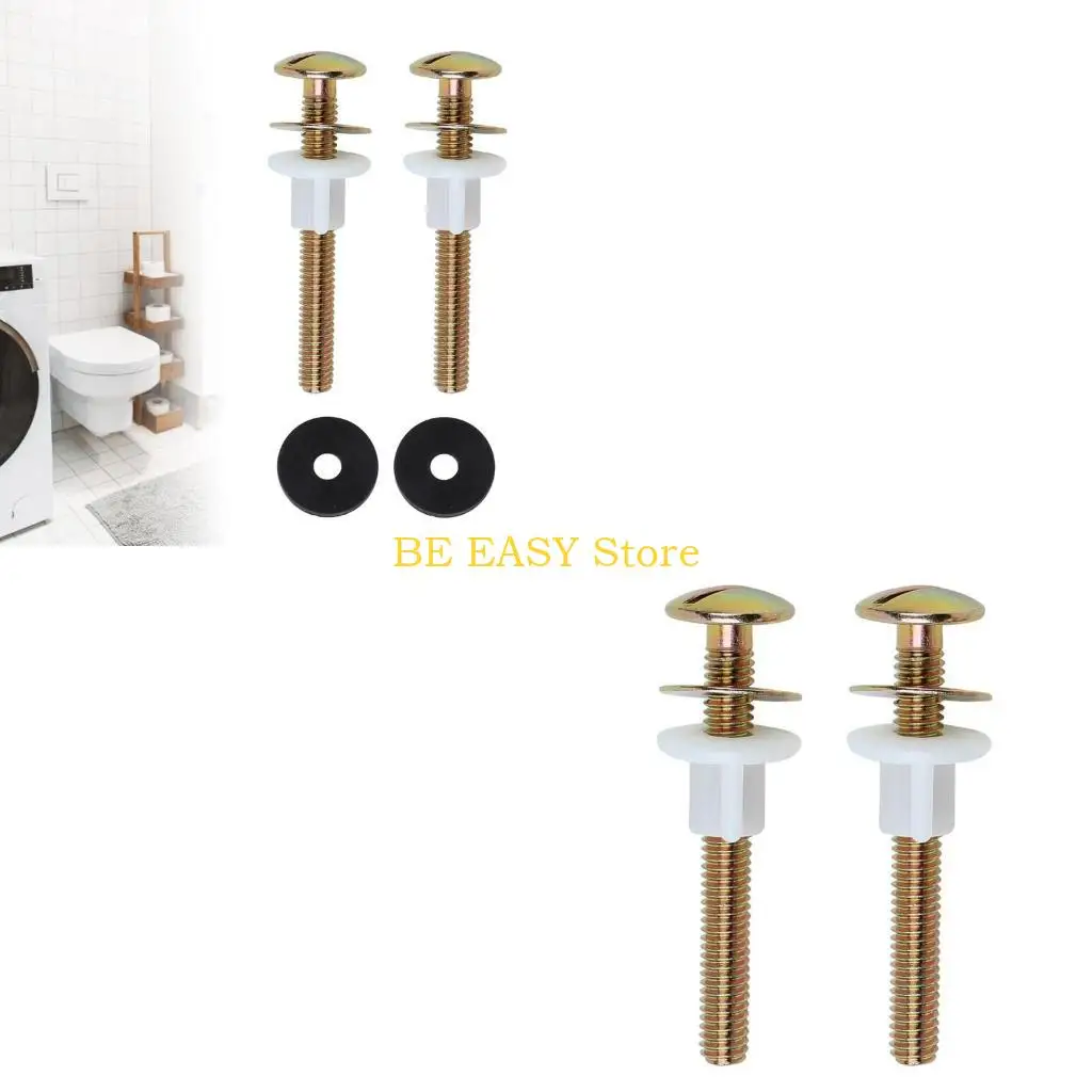 

E28F Hand Repair set Universal Toilet Screw Set Reliable DIY Hardware for Toilets