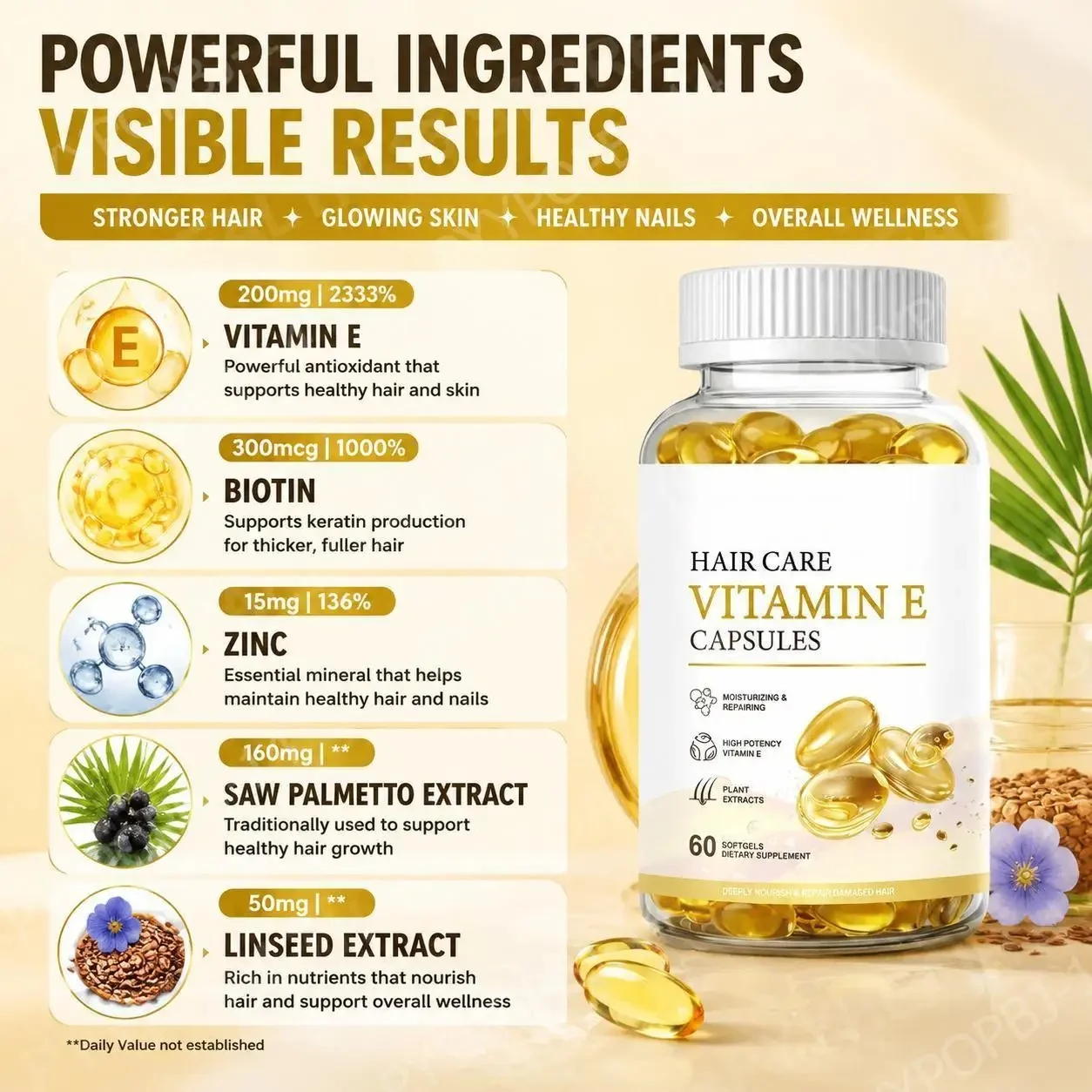 Витаминные капсулы для ухода з – обзор и цена Hair Care Vitamin E