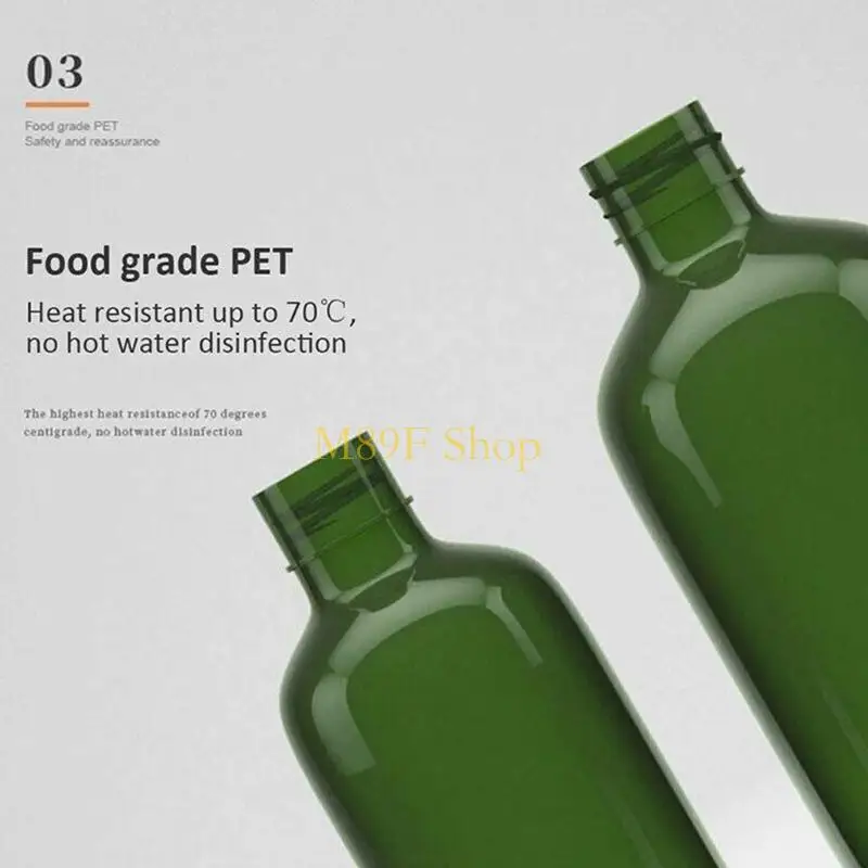 M89F 4 ชิ้น 500 มิลลิลิตรขวดปั๊มเปล่าตู้เปล่าขวดสบู่เหลวรีฟิลสำหรับแชมพูและครีมนวดผม