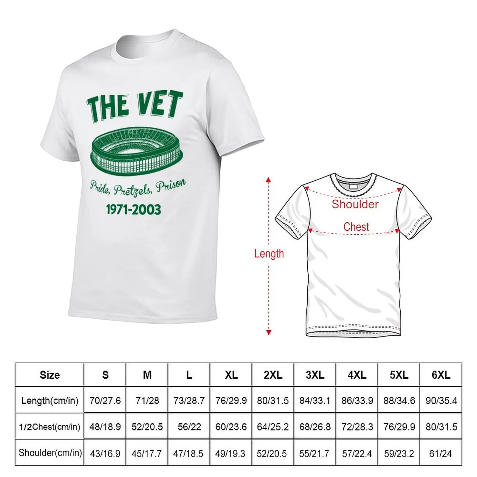 The-Vet-Pride-Pretzels-Prison-1971-2003 T-shirt vintage kawaii clothes customs men clothing