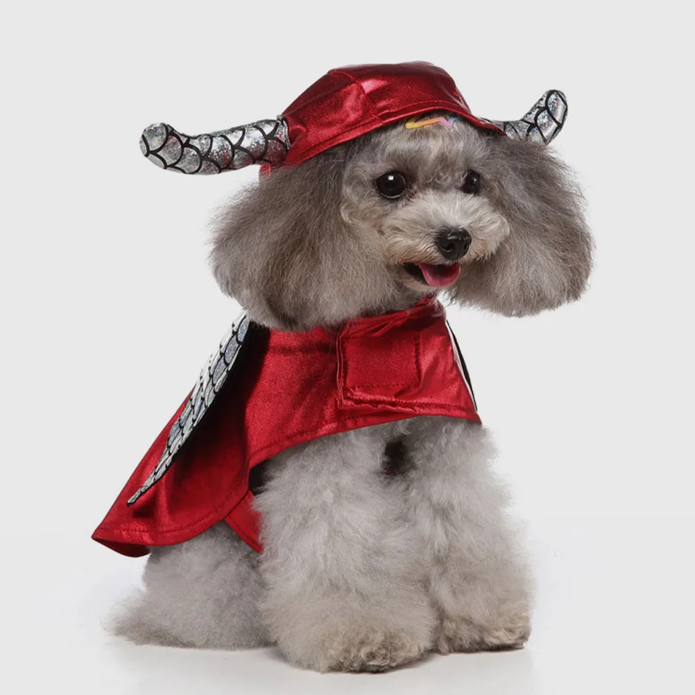 

Halloween Dog Costume Pet Clothes Polyester Lightweight Comfortable Wear-Resistant Puppy Apparel Festival Party Outfit