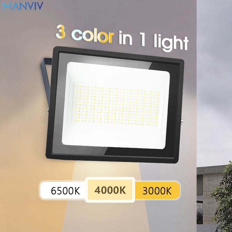 MANVIV Led Reflectors for Outdoor IP65 Waterproof 220V Spotlight Cold Warm Neutral White Led flood Lighting for Street Wall