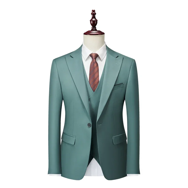 Traje delgado de Caballero de negocios italiano, Blazers de boda para novio, Blazers para hombres, disfraz italiano, tallas M a 5XL