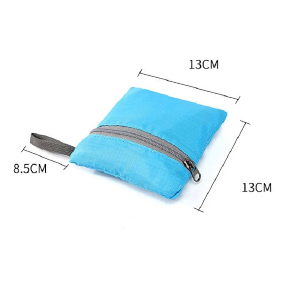 

Waterproof Oxford Cloth Travel Bag Large Capacity Foldable Backpack Storage Bag For School Daypack Bookbag Raincoat Blue