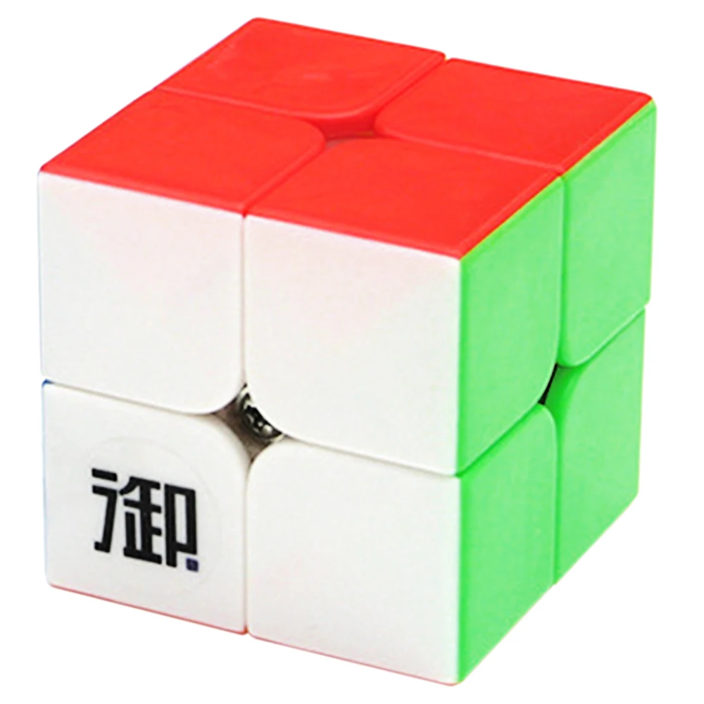 YuMo Hungerian Two Cube for Two 2x2x2 Hungarian Cibe Surface Multicolor Six Sided Hungerien Cubbe Black White Smoothly Teens Toy