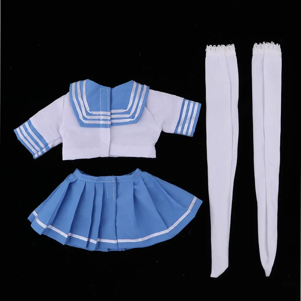

1/3 SD Кукла Униформа Костюм - Синяя мини-юбка Топы Чулки Униформа