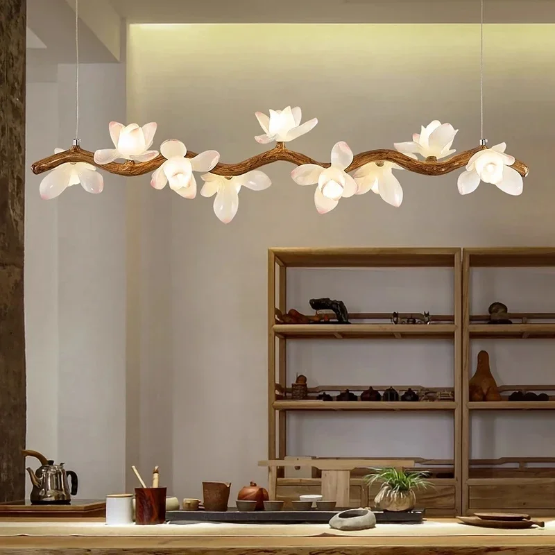 

Modern home decoration tree branch chandelier living room dining room lotus LED chandelier indoor lighting