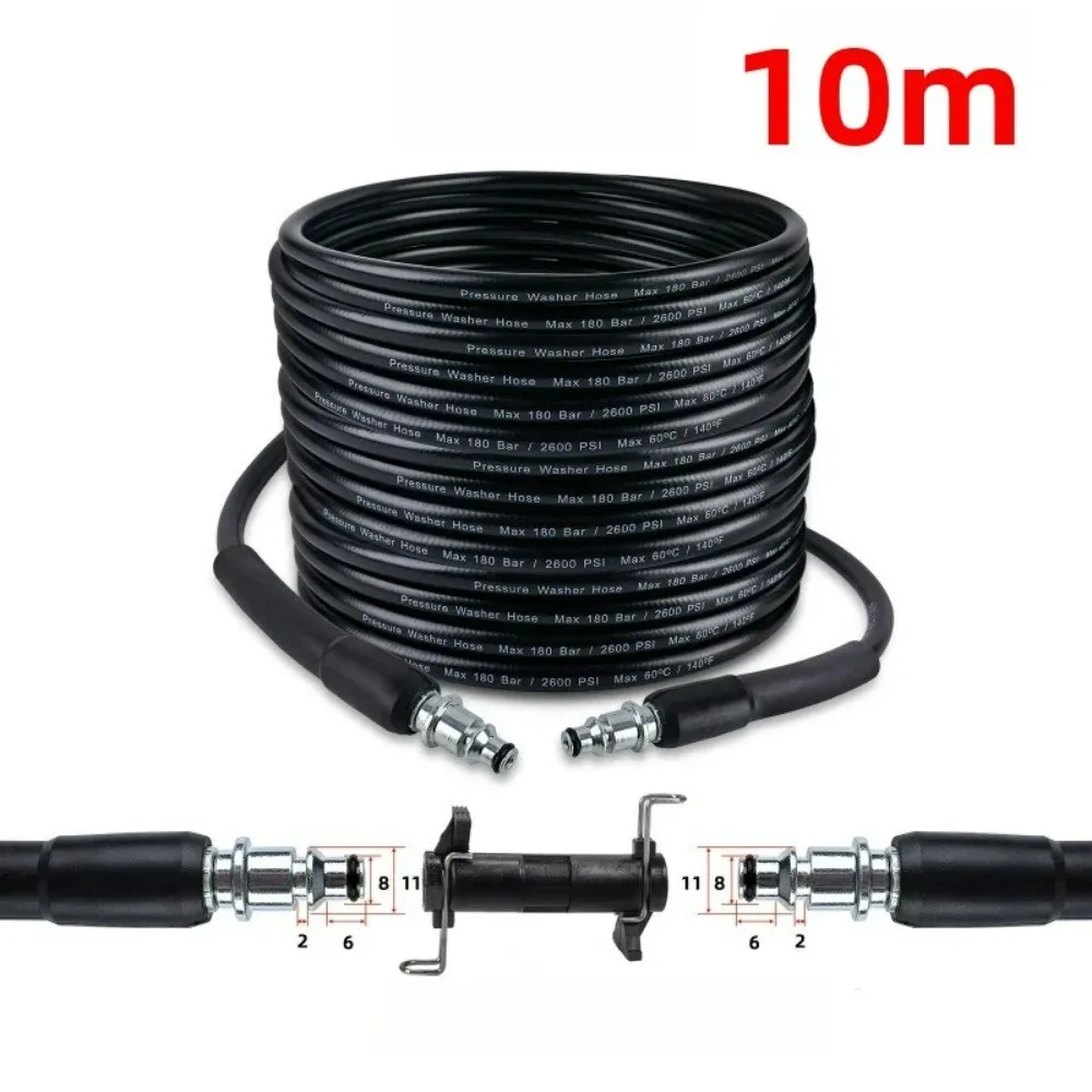 10m High pressure cleaning machine water outlet hose PVC high-pressure pipe suitable for Bosch AR