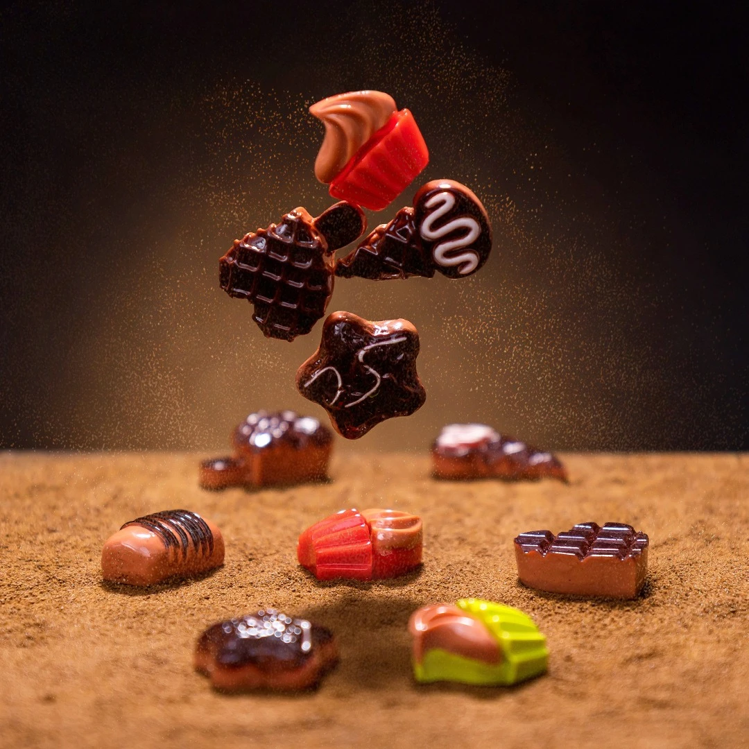 Food and Play Flat Chocolate, Handmade Materials DIY Cream Glue Ornaments Hairline Hairpin Mobile Phone Case Resin Accessories
