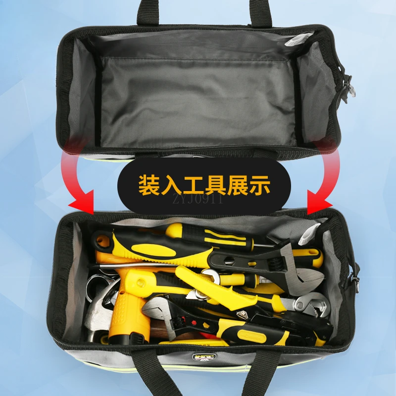 Ручной набор инструментов, небольшая портативная сумка для хранения инструментов, холст, многофункциональный ремонтный набор для электрика