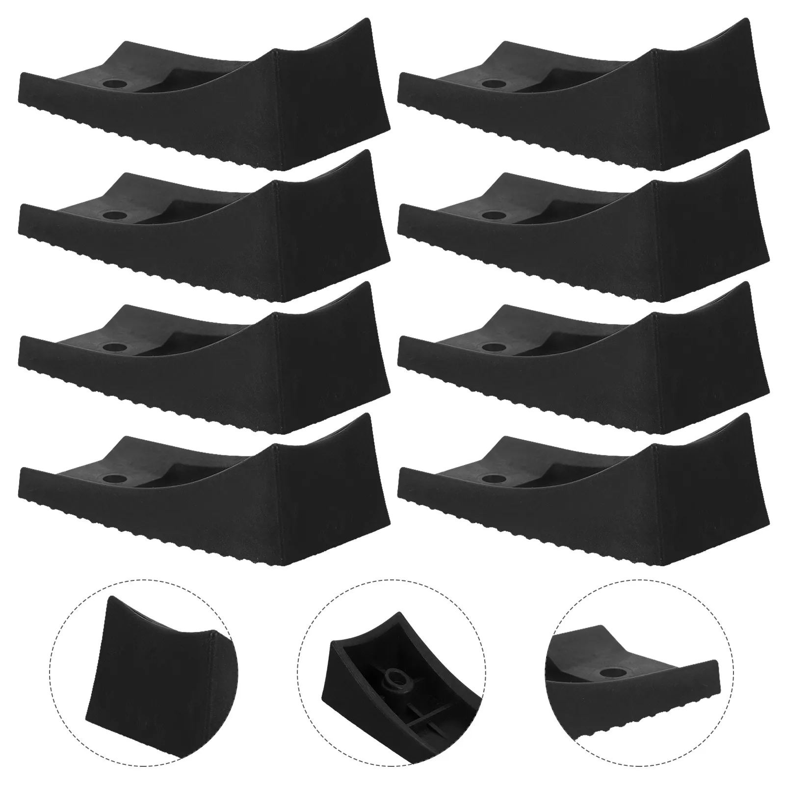 

16pcs Plastic Chair Leg Pad anti-tip Feet Pads Chair Foot Pads Base Fits 4cm Width Tube Furniture Stabilizer Floor Protectors