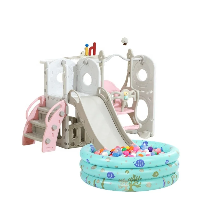 

Multifunction Plastic Safety Kids Indoor Slide Swing Climb Household Toy Playground for Baby Children