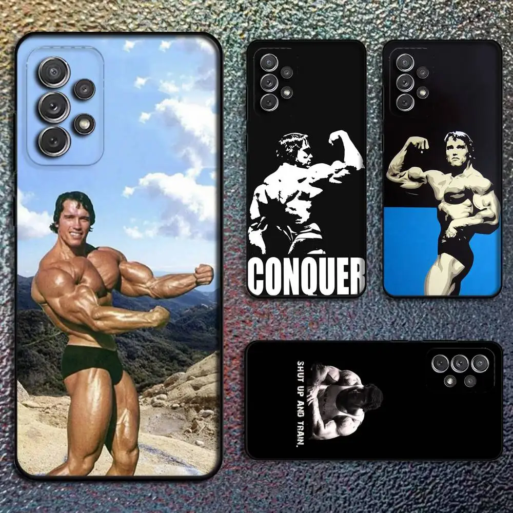 

Arnold Schwarzenegger Fitness Phone Case For Samsung S25,S24,S21,S22,S23,S30,Ultra,S20,Plus,Fe,Lite,Note,10,9,5G Black Cover
