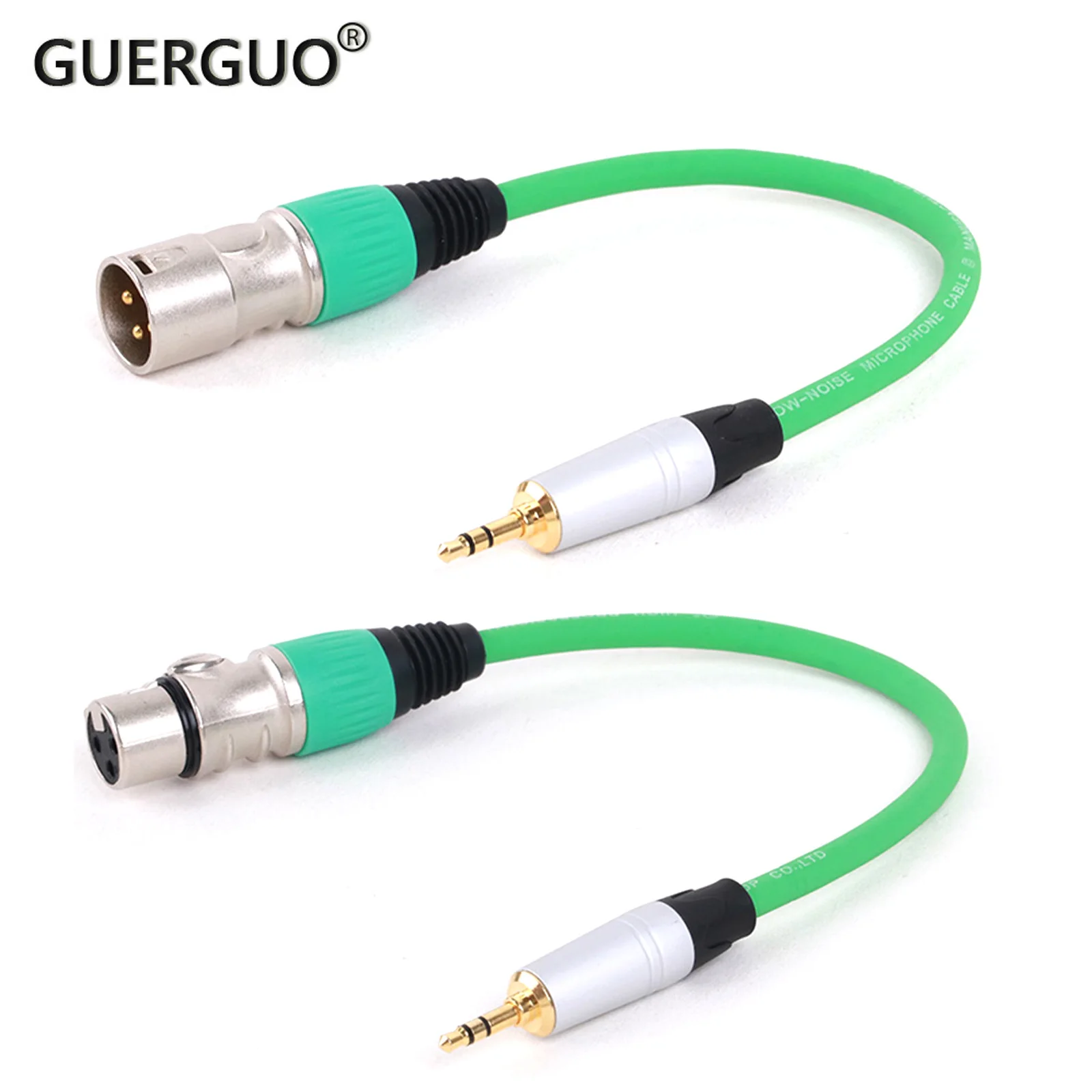 

XLR 3Pin Female/Male Connector To 3.5mm TRS Male Jack Audio Converter Headphone Adapter for Professional Audio Set-ups 0.3M-25M