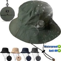 Gorras de pescador de secado rápido para hombre y mujer, sombreros de Panamá para playa al aire libre, impermeables, para acampar, senderismo, plegables, Bob, sombreros para el sol